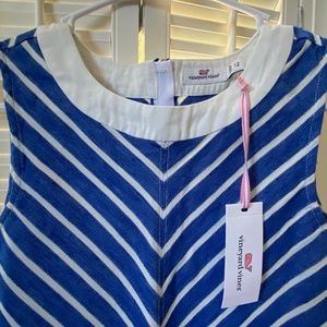 Girls NWT Vineyard Vines Cotton Linen Dress
